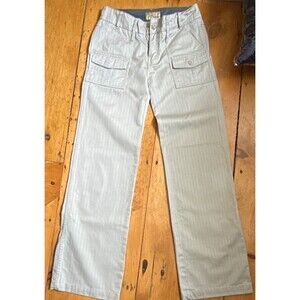 Gramicci low rise Women’s Striped Cargo Pants boot Leg size 6